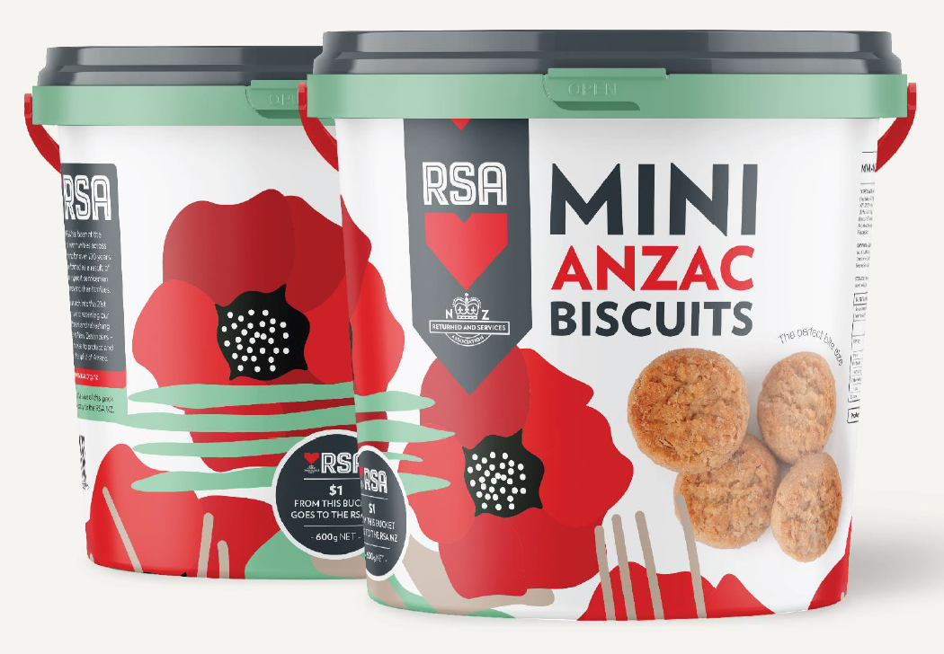 Mini Anzac Biscuits Bucket