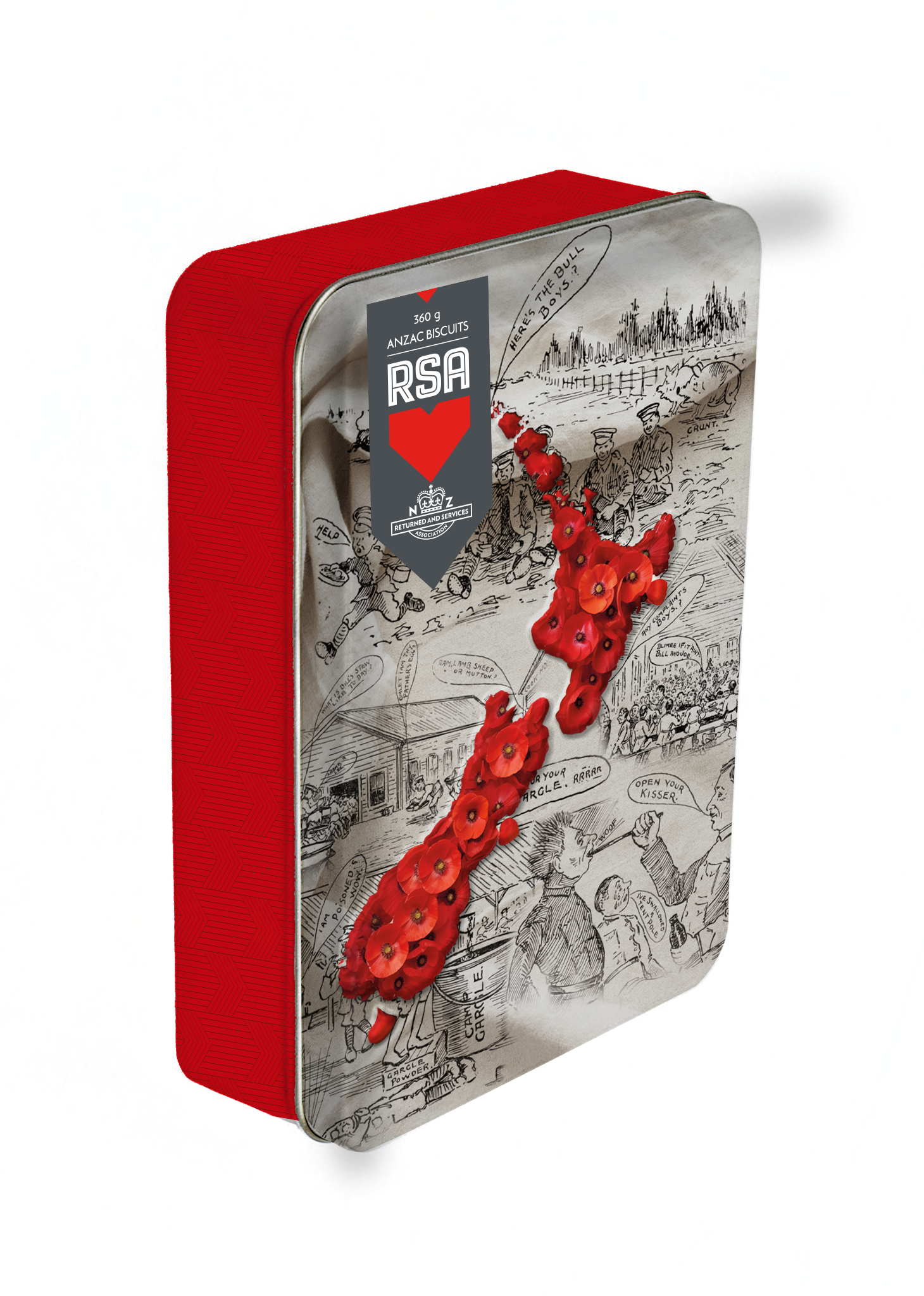 Poppy Map of New Zealand